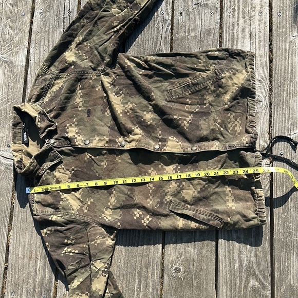 Vans Digital Pixel Camo pattern snap button Jacket Army Green Size Small - Picture 7 of 10
